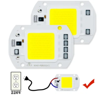 Hot Sale No Need Driver COB LED Bulb Lamp Chip AC 220V Smart IC 3W 5W 7W 9W 10W 20W 30W 50W  DIY