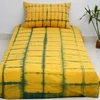 100% cotton indian tie dye bedspread with a pillow cover kids bedroom twin size dyed shibori bedding set