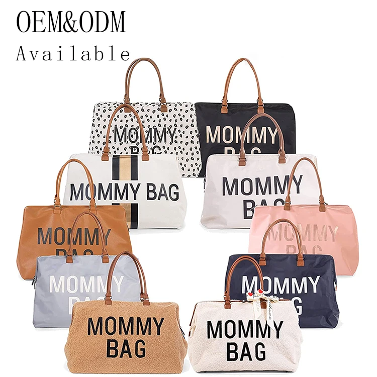 

Wholesale Waterproof Mummy Back Large Capacity Mom Backpack Multifunctional Mom Maternity Nappy Bag Mom Bag, Customized colors