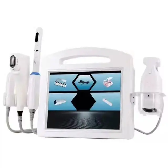 

Cheap Price Hifu Machine 4d 3d Skin Tight+ V-max +Vaginal Tightening +Skin Analysis +Liposonixs and Micro Needle 5 handles