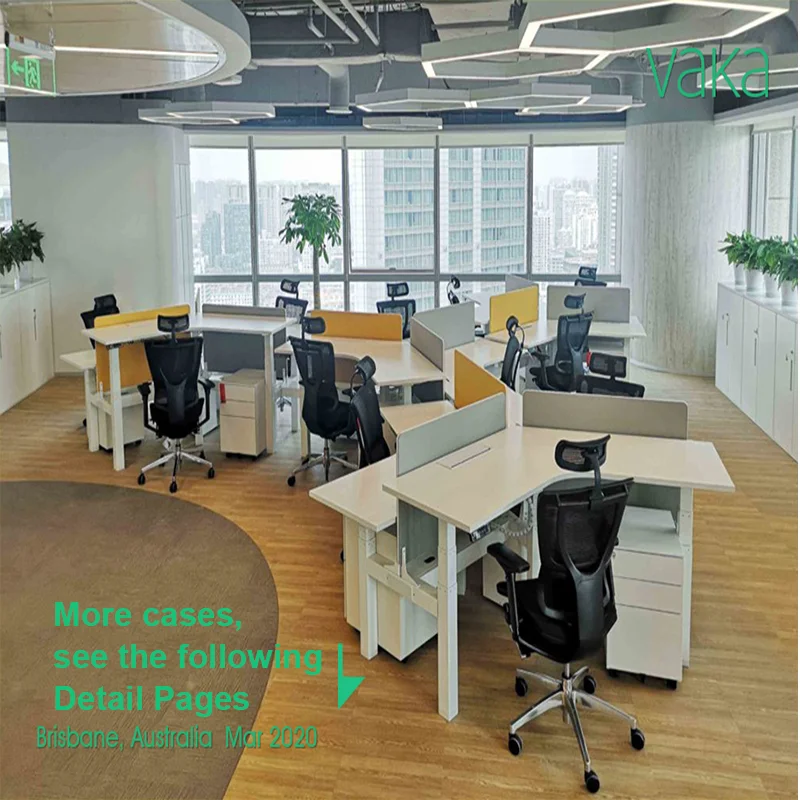 
office workstation C1 L Shape C shape corner height adjustable office furniture 