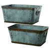 CHEAP GALVANIZED GARDEN RECTANGLE PLANTER