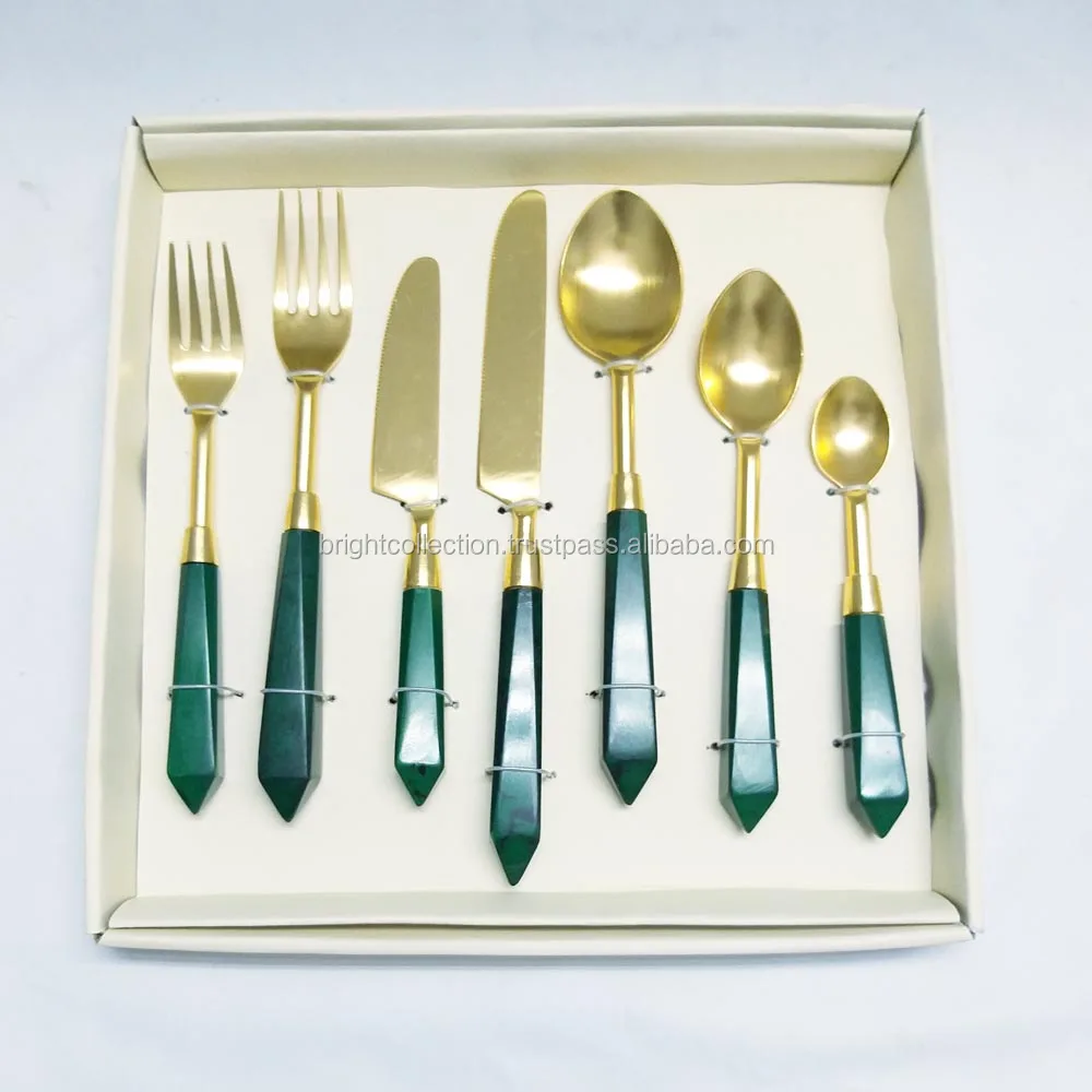 Japanese Gift Set Box Canteen Cutlery Narrow & Long Gift Box Green