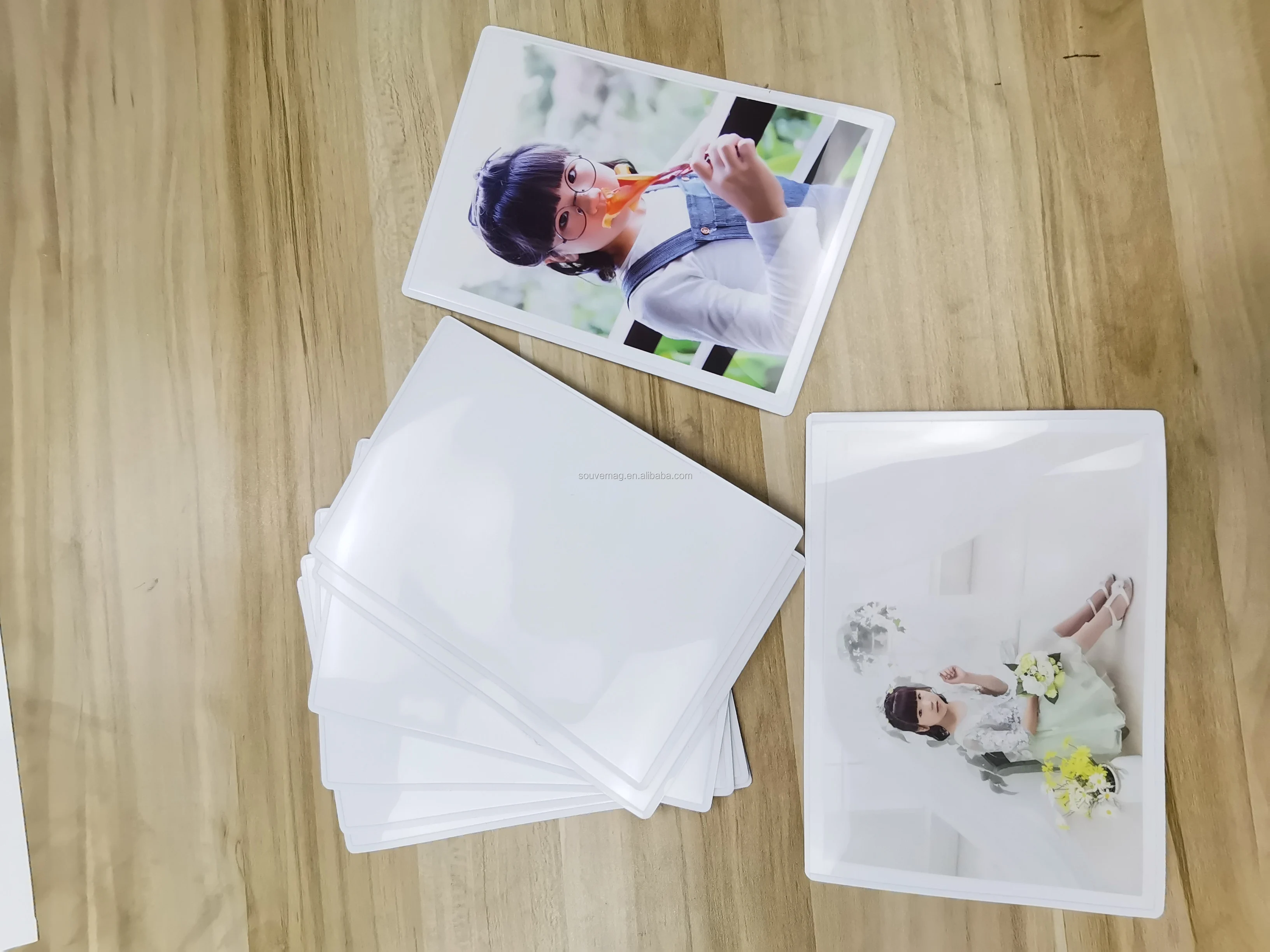 4r White/black Photo Frame,Round Corner Full Picture Dry Erase