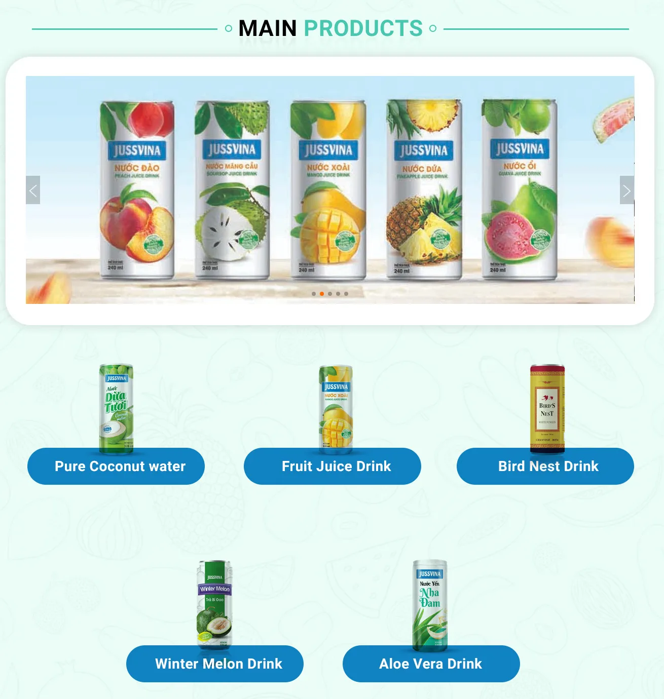 320ml Canned Pure Coconute Water Private Label By Jussvina Manufacturer
