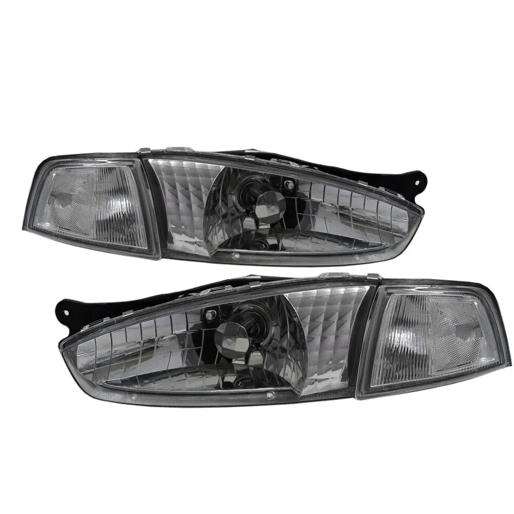 

Lancer 07/96-07/98 Coupe 2D Clear Headlight Chrome for Mitsubishi LHD