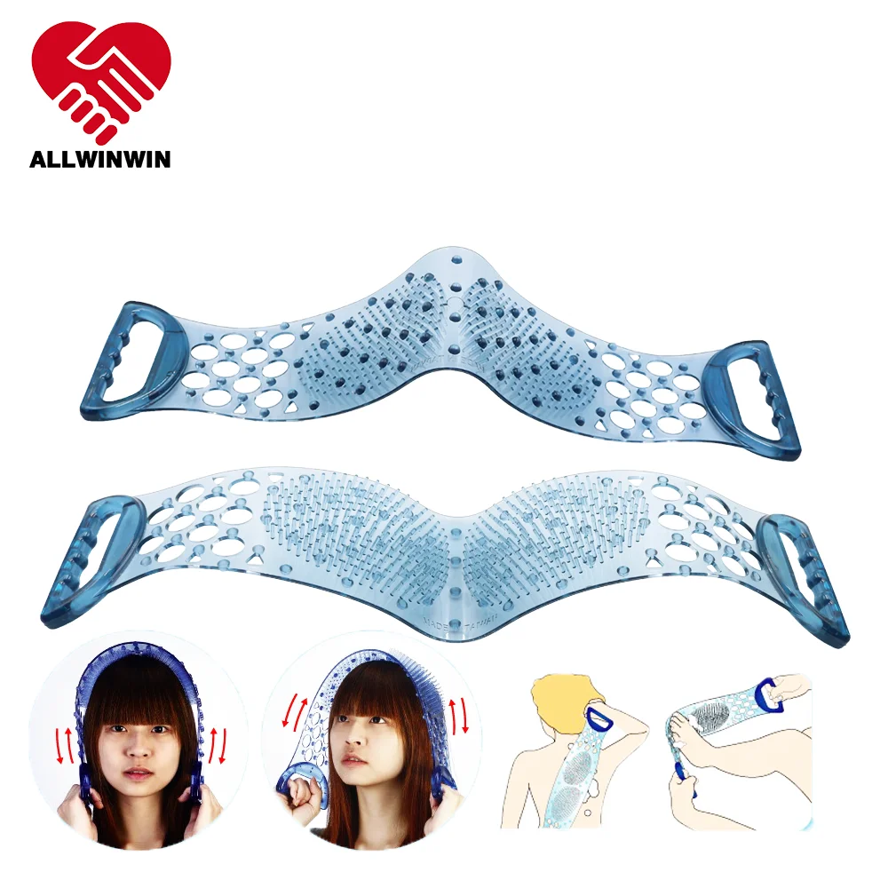 

ALLWINWIN BSB02 Back Scrubber - Foot Head Dual Sided Massage Soft Bristle Shower Body Brush Bath