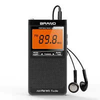 

2019 mini new pocket waterproof digital am fm wb portable shortwave radio