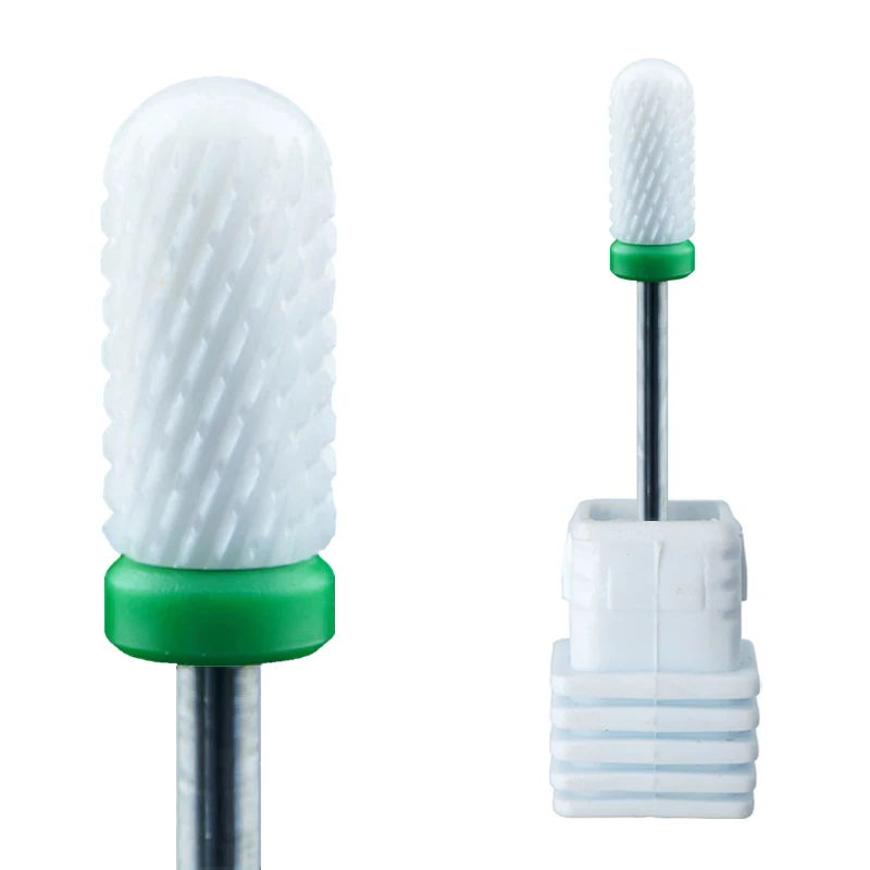 

Ceramic Nail Drill Bits Podiatry Instrumenty Tool Small Smooth Top Bit