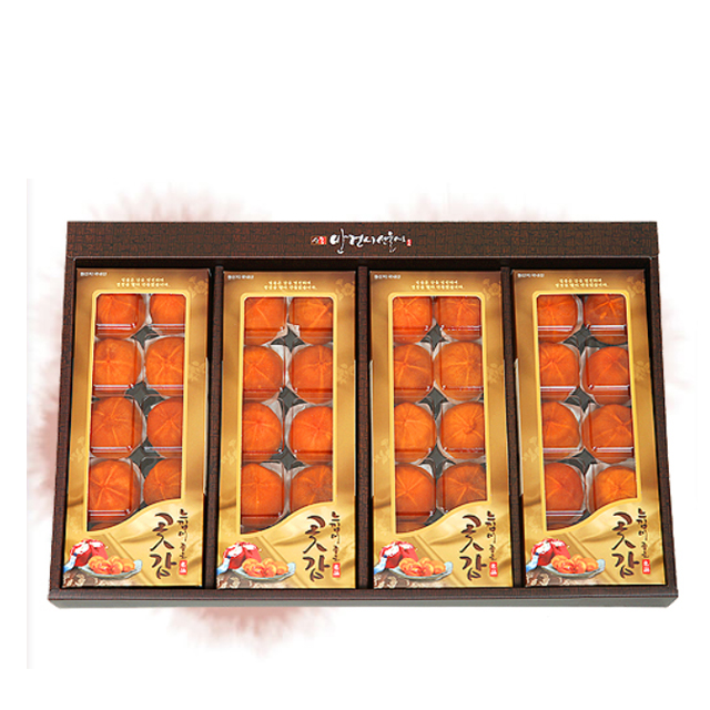 
Korean dried persimmon sweet fruit hoshigaki Shinnong Semi dried 100% Nature 