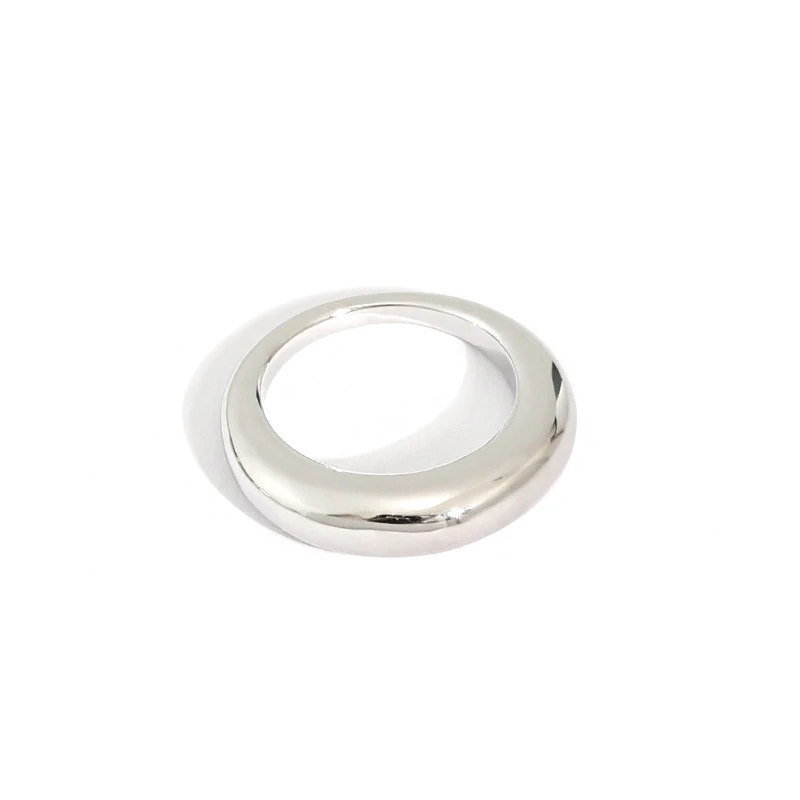 

H-R623 Wholesale Minimalist Geometric Arc Surface Smooth Sterling Silver 925 Female Sterling Silver 925 Ring