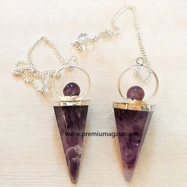 Agate Chakra Chips Filled Bottle Pendulum Wholesale Gemstone Bottle