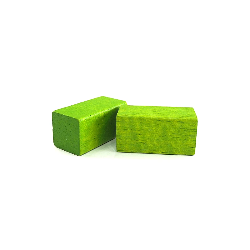 2018 gd 新产品绿色长方形木结构块套装,11 件/套 