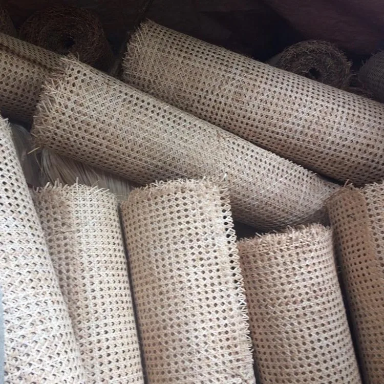 3x3 Mm Half Round Closed Rattan Core Webbing Natural