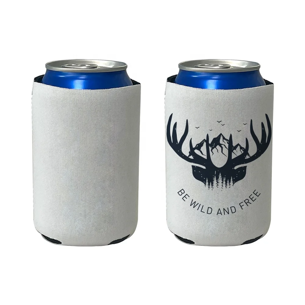 

Prosub 12 oz Sublimation Beer Can Bottle Cooler Sublimation Blank Neoprene Stubby Holder Foldable Drink Sublimation Can Cooler