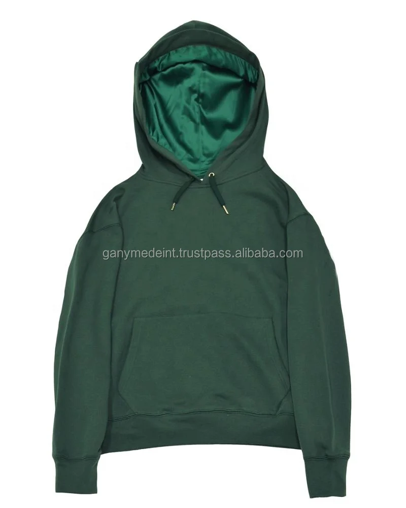 hoodie with satin lined hood