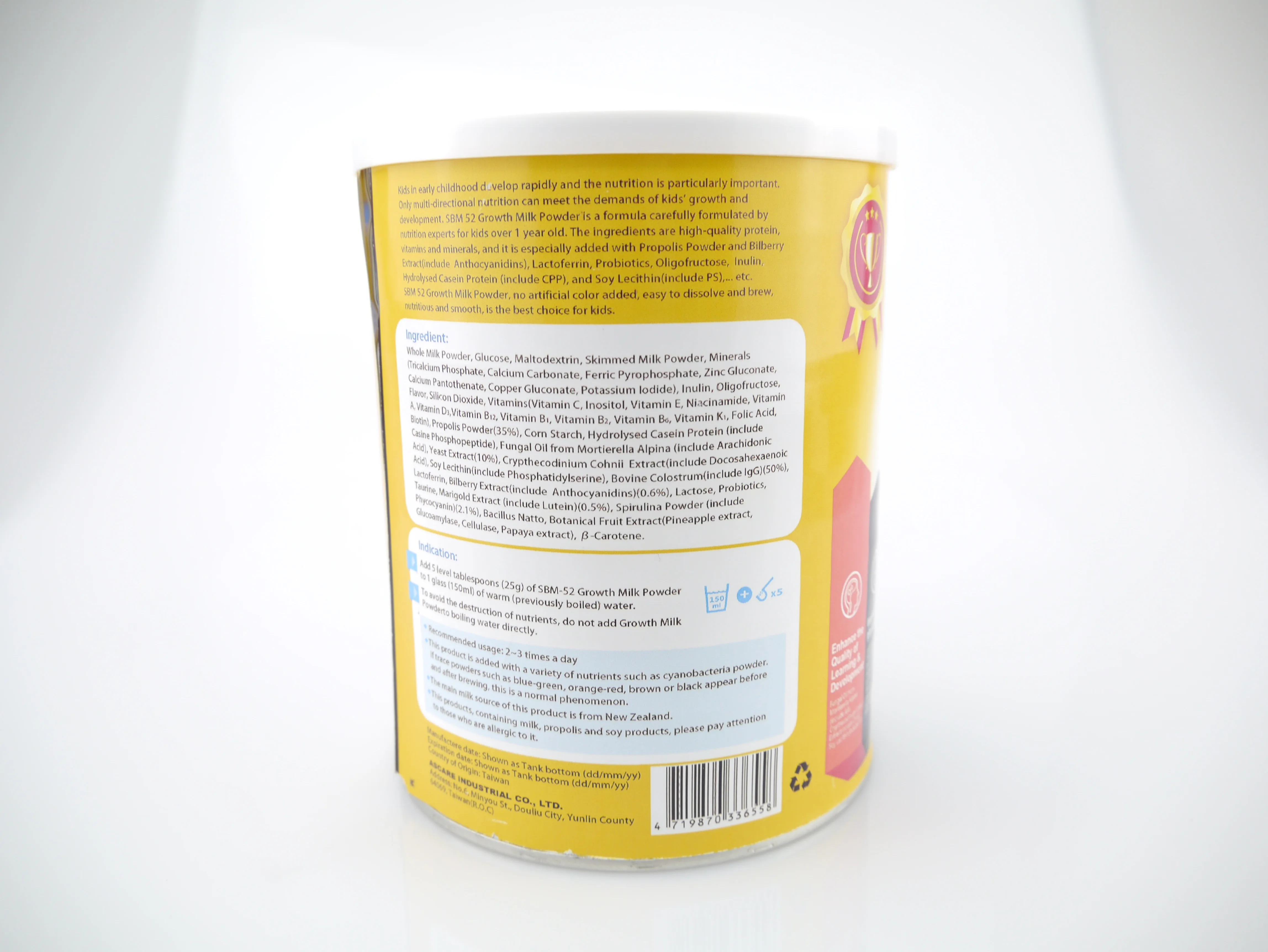 
infant digestion whole dry cow goat nutritious organic vitamins lactobacillus milk powder 