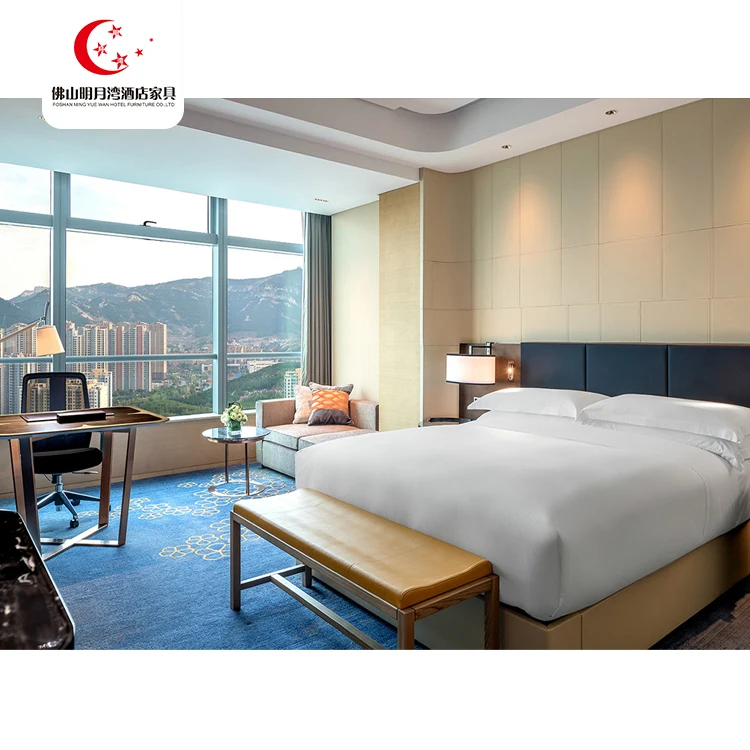 
Customized Simple Twin Bedroom Set Hotel Apartment Furniture 