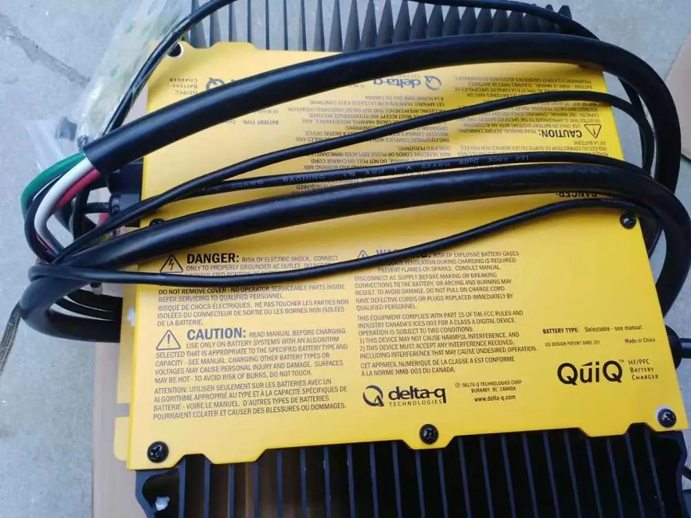 
Delta-Q QuiQ onboard 48v battery charger 912-4800 golf cart, washing machine lift 