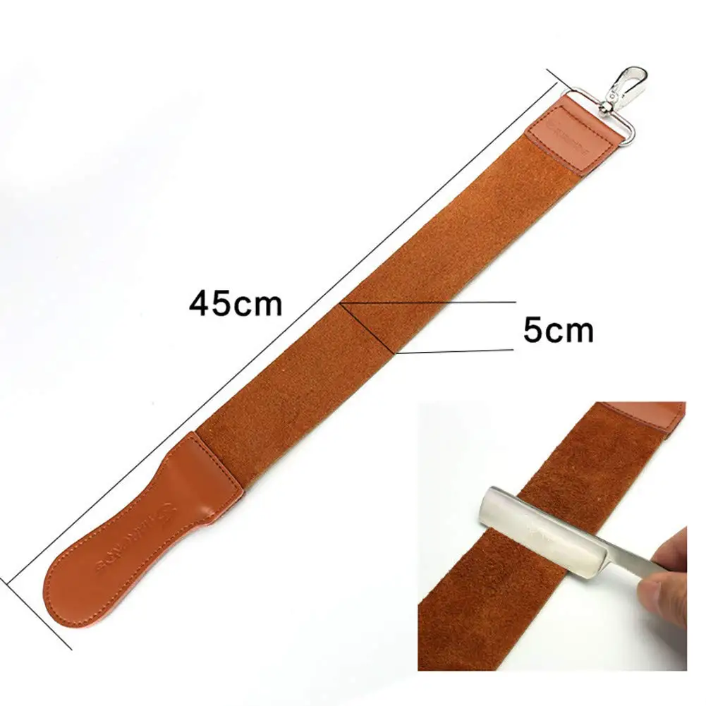 Leather Razor Strop Shaving Sharpener Strap Barber Genuine Leather