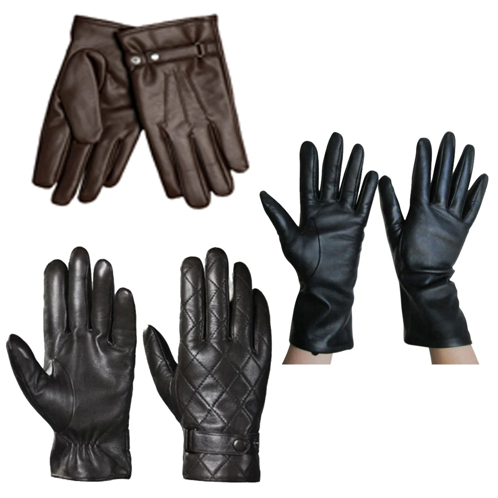 
Bachelors fashion able winter leather gloves for men, low price dressing gloves 