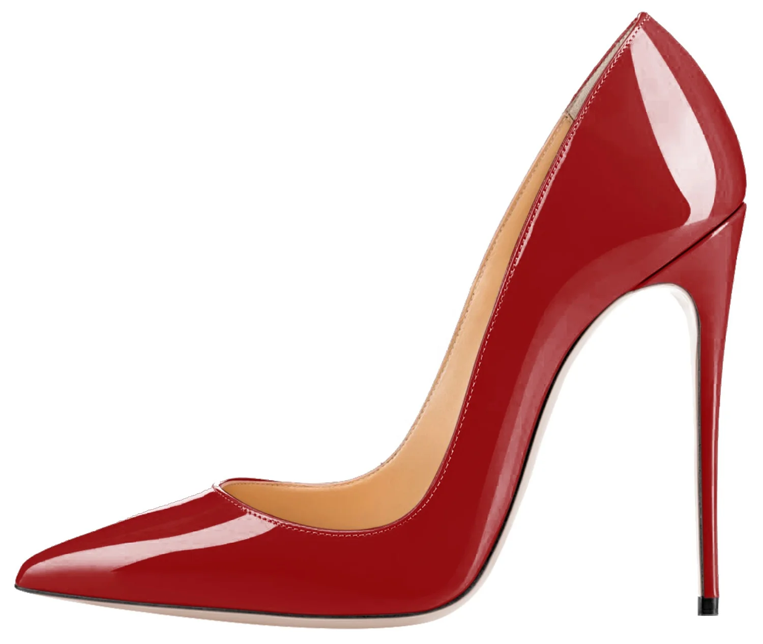 

women female high heels shoe pumps concise design classic customize color pointed toe high thin heels solid office lady shoe