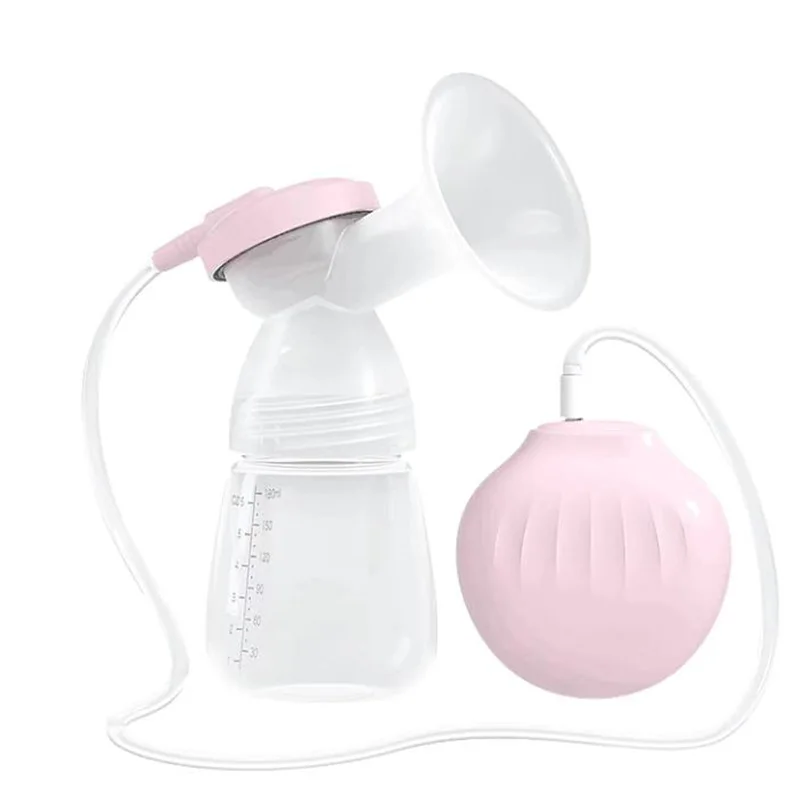 

Wholesale 2021 newstyle portable electric silicone hands free breast pump, Pink
