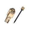 Brass plated single picture frame hanger hooks