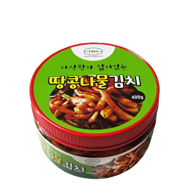
Korean Hansungwon Peanut Sprouts Kimchi Original Taste Healthy Preserved Food Seasoned with Red Pepper and condiment 400g 