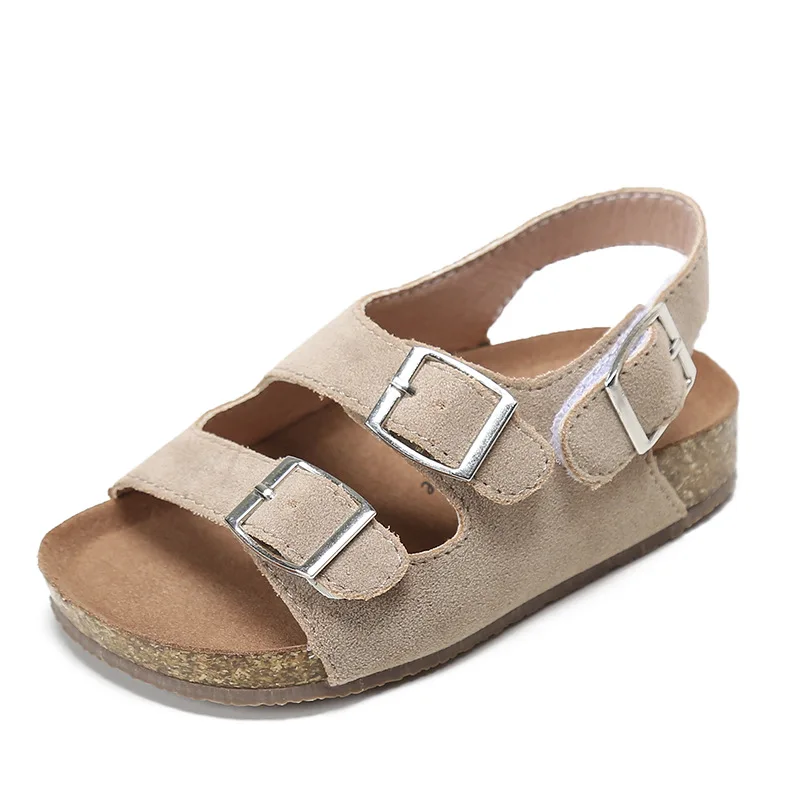 

Adjustable buckle featured kids sandals boys and girls flat comfortable beach sandals