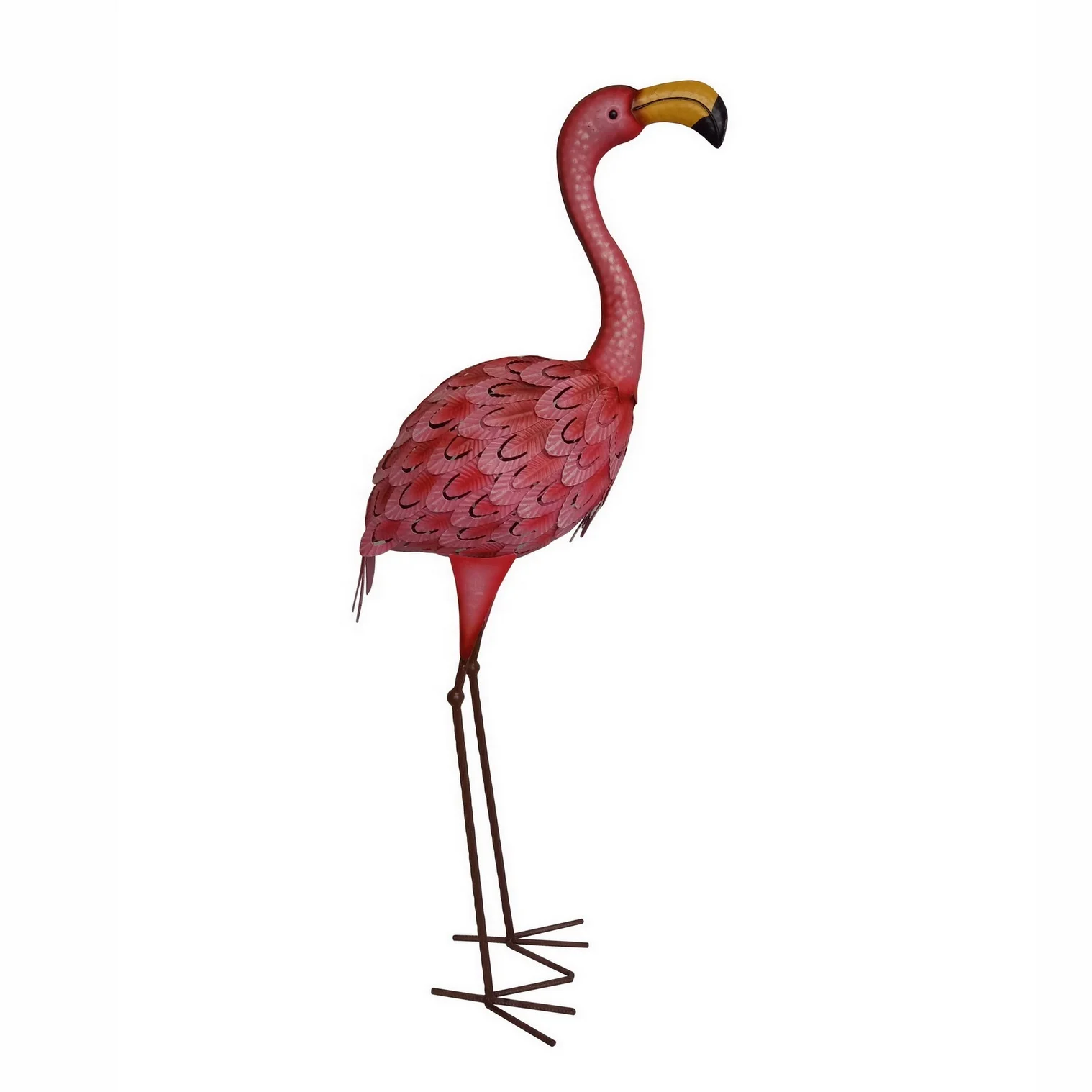 

Best Selling Animal Metal Ornament Metal Garden Decoration Pink Flamingo