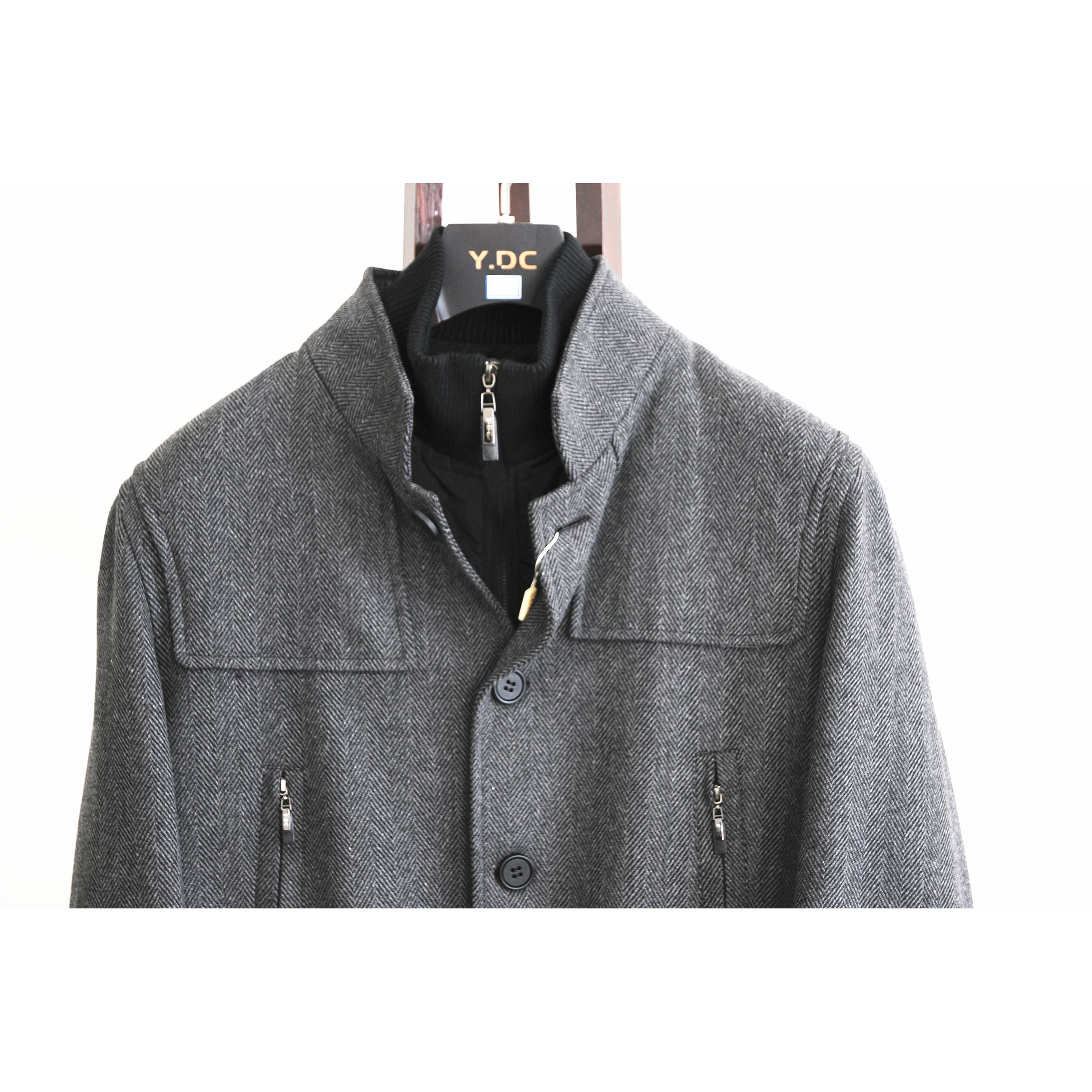 
Manufacturer OEM ODM man wool coat jacket stand collar winter coat man wholesale 