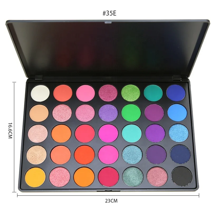 

Makeup 35 colors eye shadow earth color pearlescent matte waterproof easy color sequined glitter eyeshadow palette