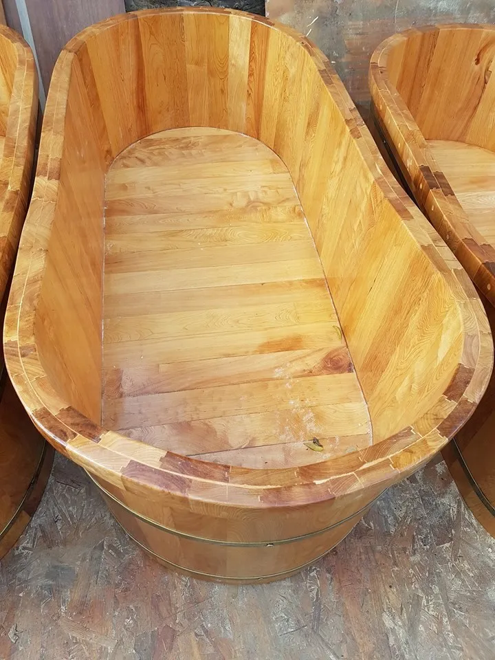 HOT SALE WOODEN BARREL BATH TUB/ BAMBOO BATH TUB FOR MASSAGE HIGH
