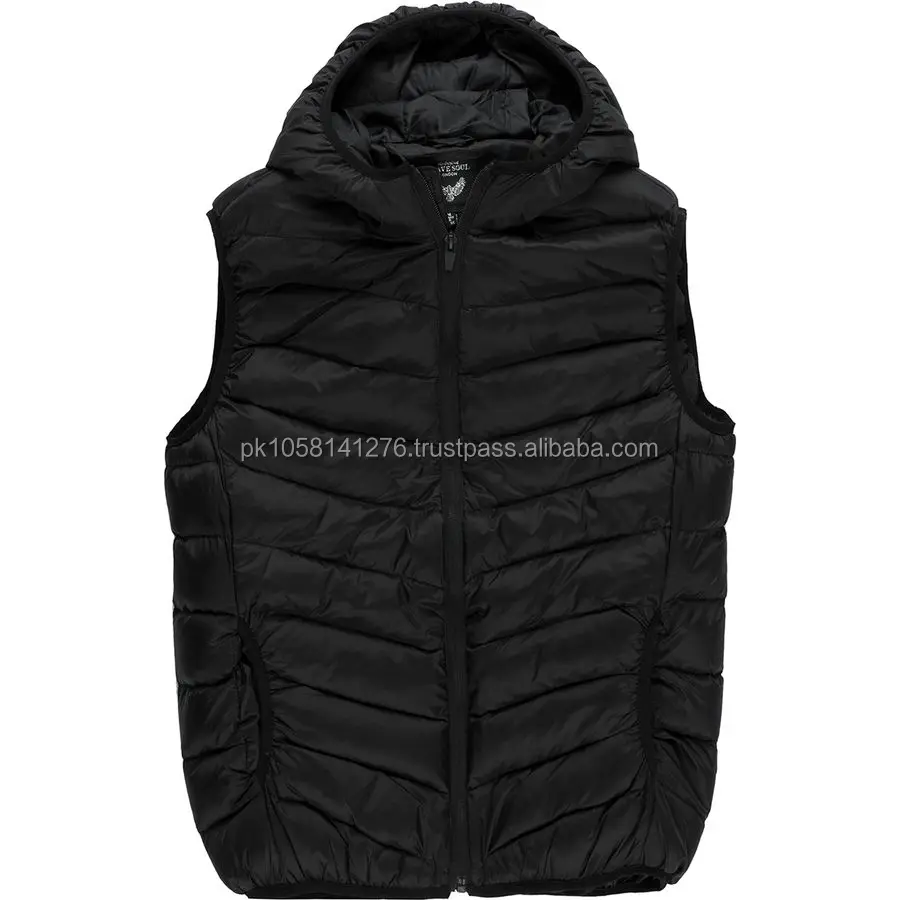 black bubble vest men