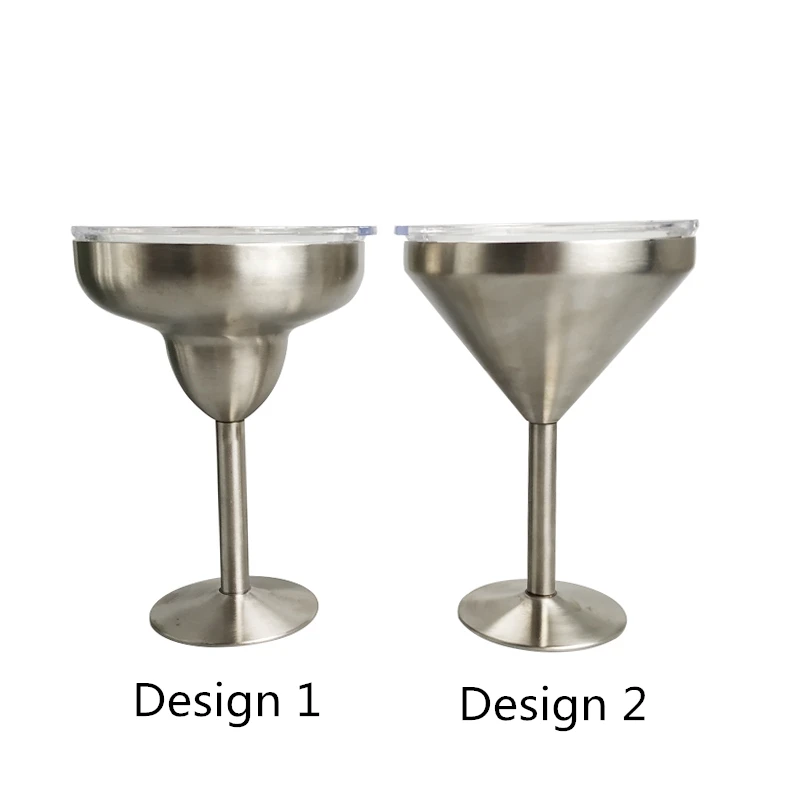 

8oz Vodka Cocktail wine Martini Cup Creative Goblet 304 Stainless Steel Wine Goblets Wine Glass With Sliding Lids, Customized colors acceptable