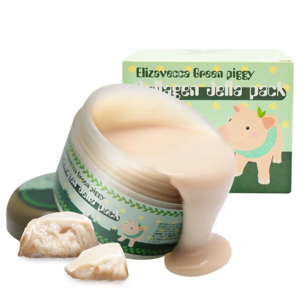 

Korean Original Brand Organic Face Foot Skin care Sleeping Mask Elizavecca Green Piggy Collagen Jella Pack 100ml