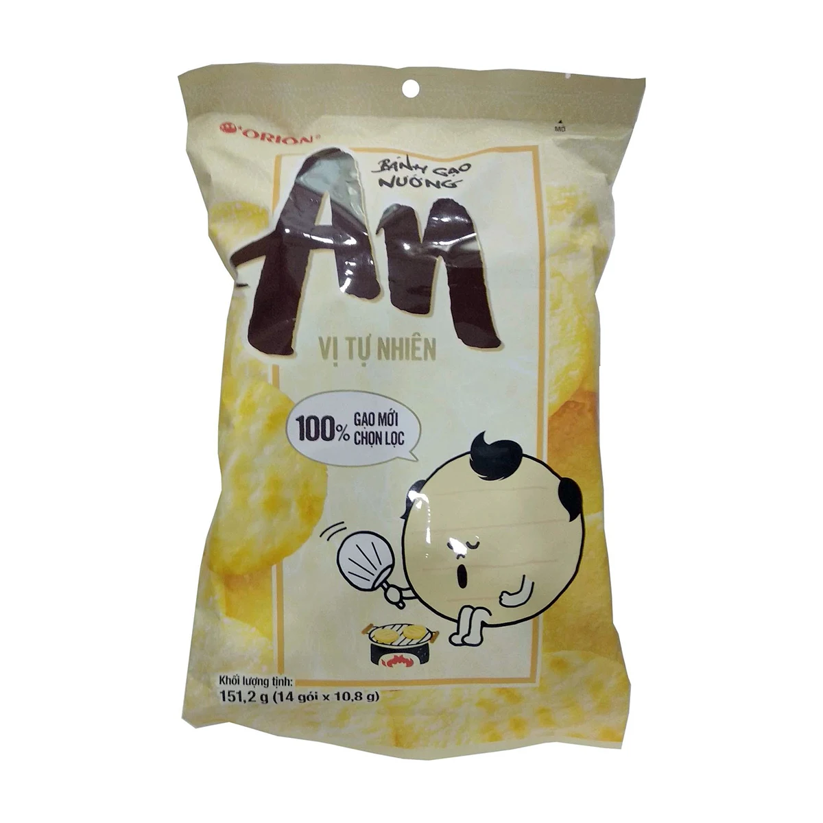 Orion Rice Cracker Natural Flavour Bag 151.2g Buy Orion Raice Carcker