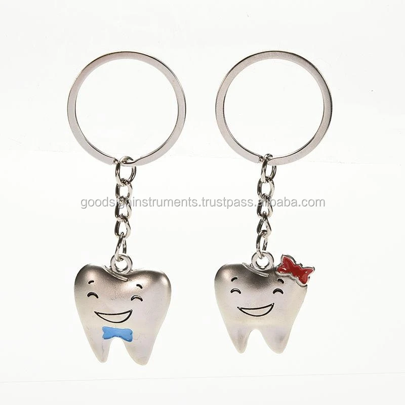 Acrylic Tooth Key Chain Denture Key Chain Tooth Keychain Bulk Shark