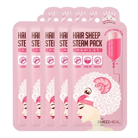 

Korean Cosmetic Mediheal Hair Care Sheep Steam Pack 5sheets/pack