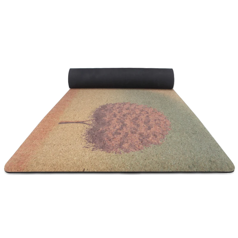 

Yoga mat cork natural rubber, Customized