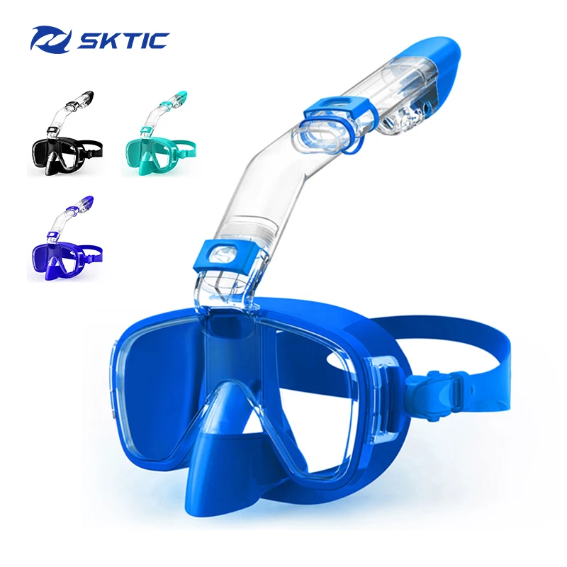 

SKTIC Underwater Blue adults scuba diving mask easy breathe snorkel mask