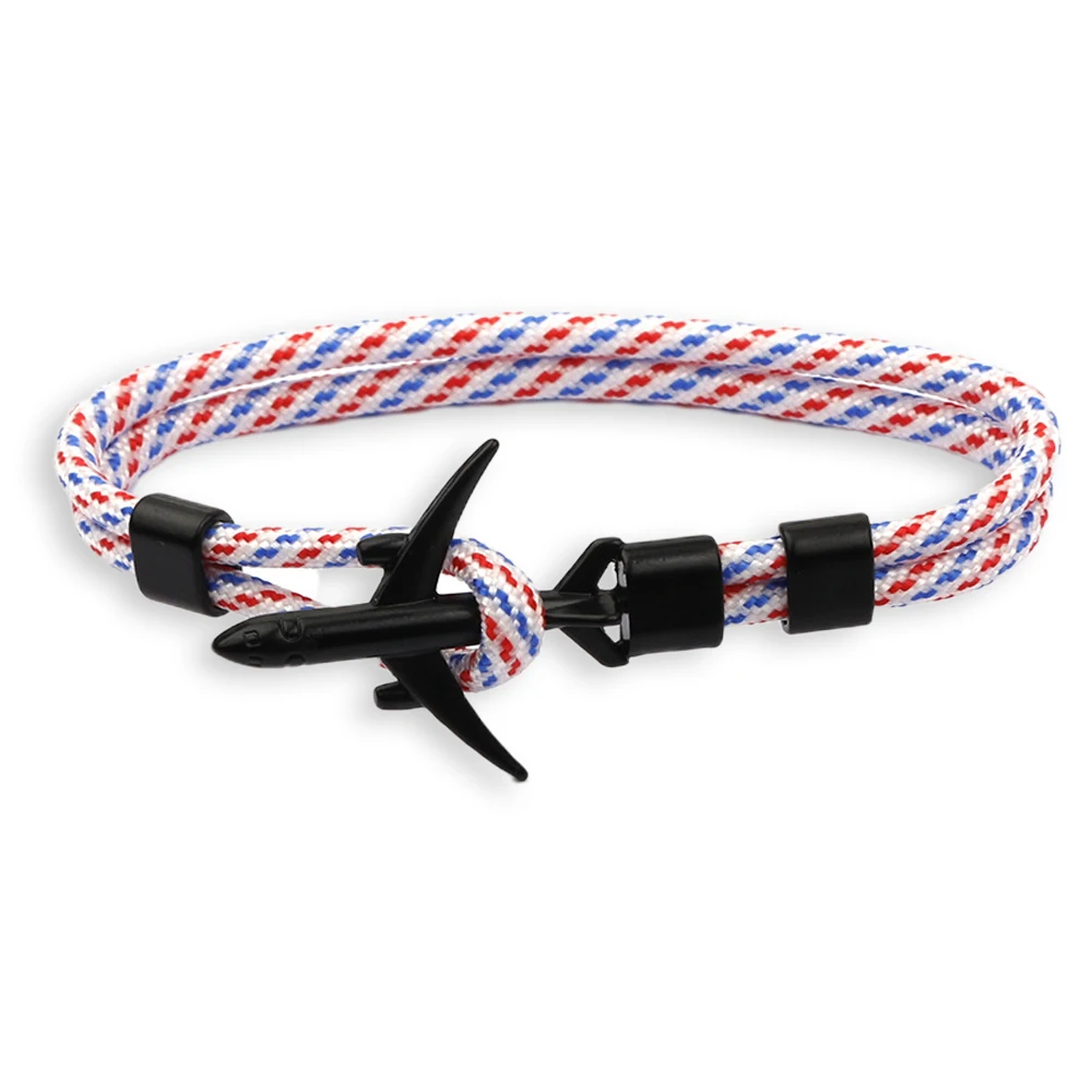 

Aviation Gift Nylon Rope Fighter Airplane Bracelet, Pilot Jewelry Jewelry Airplane Seat Belt Designed Bracelet