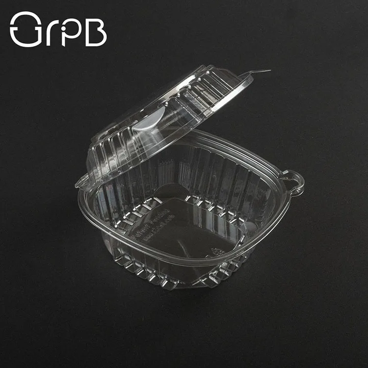 
Recyclable disposable plastic container for food 