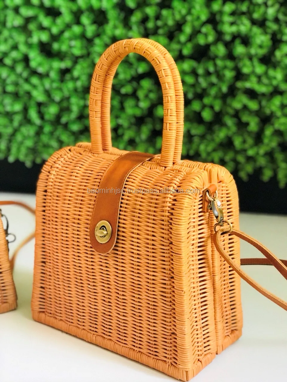 High Quality Rattan Bag With Handle And Shoulder Strap Buy High