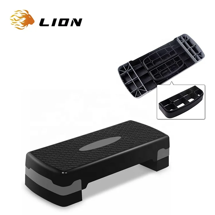 

Bulk Adjustable Fitness Gym Exercise Multi Use Deck Board Aerobics Steps, Black/customized
