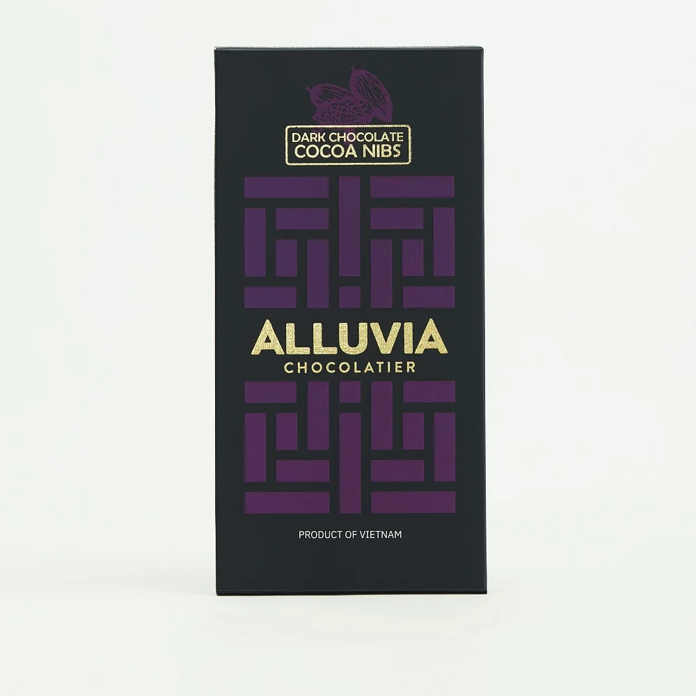 
The best SIngle Origin Hand-crafted Bean to Bar 70% Cacao Dark Chocolate with Cacao Nibs 100g 