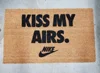KISS MY AIRS 100% Coco Fibre Coconut with PVC Backing with Custom Stencil - Factory Direct Outdoor Mat