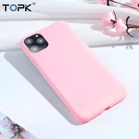 

Free Shipping TOPK Soft Thin Anti-knock Candy Color TPU Phone Case for iPhone 11 Pro