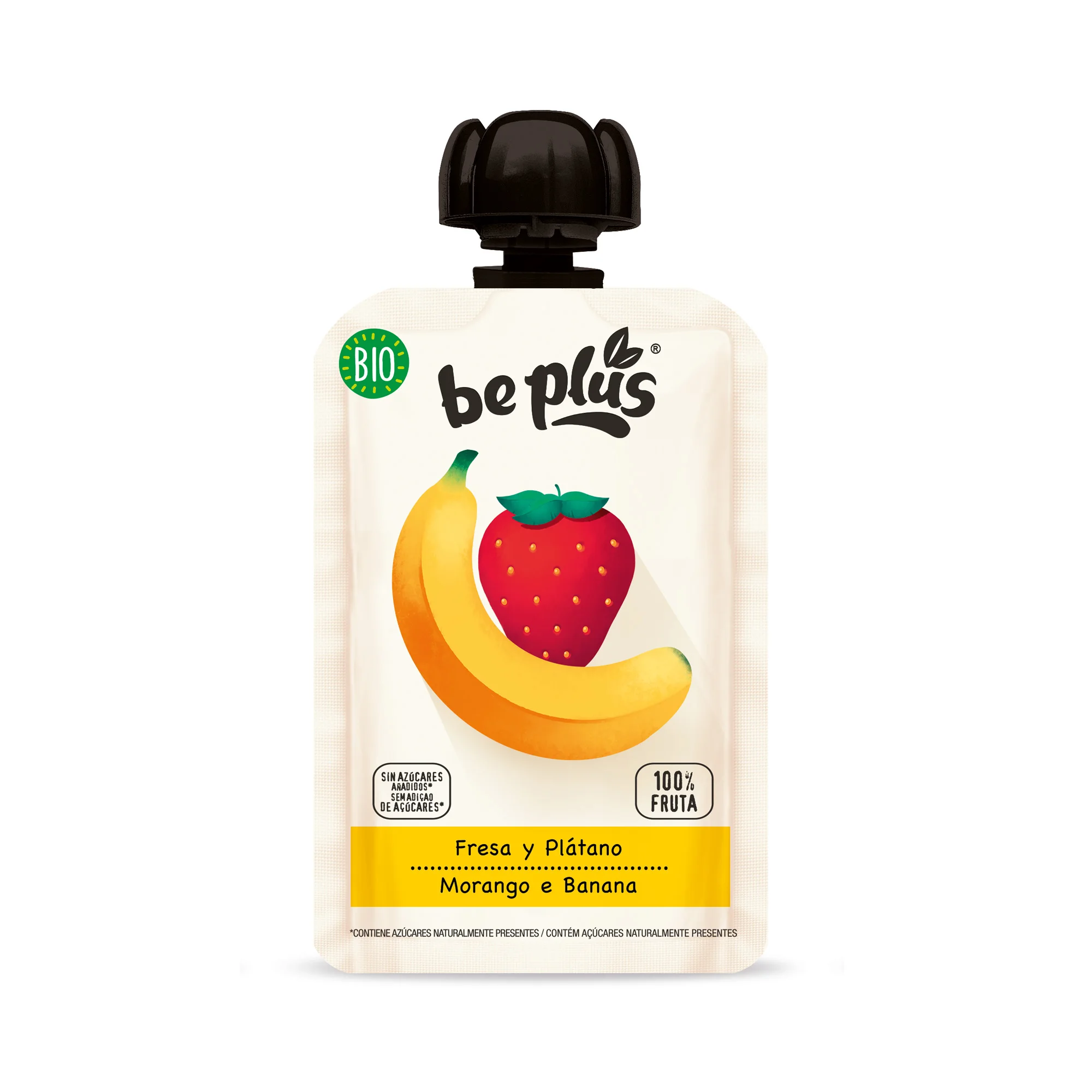 
Pouch strawberry and banana Bio - Be plus 